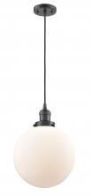 Innovations Lighting 201C-OB-G201-10 - Beacon - 1 Light - 10 inch - Oil Rubbed Bronze - Cord hung - Mini Pendant