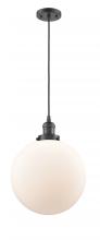 Innovations Lighting 201C-OB-G201-12 - Beacon - 1 Light - 12 inch - Oil Rubbed Bronze - Cord hung - Mini Pendant
