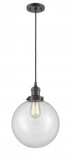 Innovations Lighting 201C-OB-G202-10 - Beacon - 1 Light - 10 inch - Oil Rubbed Bronze - Cord hung - Mini Pendant