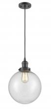 Innovations Lighting 201C-OB-G204-10 - Beacon - 1 Light - 10 inch - Oil Rubbed Bronze - Cord hung - Mini Pendant