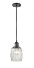 Innovations Lighting 201C-OB-G302 - Colton - 1 Light - 6 inch - Oil Rubbed Bronze - Cord hung - Mini Pendant