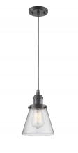 Innovations Lighting 201C-OB-G64 - Cone - 1 Light - 6 inch - Oil Rubbed Bronze - Cord hung - Mini Pendant
