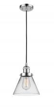 Innovations Lighting 201C-PC-G42 - Cone - 1 Light - 8 inch - Polished Chrome - Cord hung - Mini Pendant