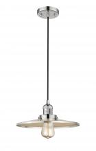 Innovations Lighting 201C-PN-MFR-PN-12 - Appalachian - 1 Light - 12 inch - Polished Nickel - Cord hung - Mini Pendant