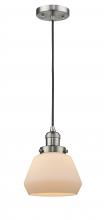 Innovations Lighting 201C-SN-G171 - Fulton - 1 Light - 7 inch - Brushed Satin Nickel - Cord hung - Mini Pendant