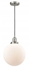 Innovations Lighting 201C-SN-G201-10 - Beacon - 1 Light - 10 inch - Brushed Satin Nickel - Cord hung - Mini Pendant