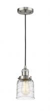 Innovations Lighting 201C-SN-G513 - Bell - 1 Light - 5 inch - Brushed Satin Nickel - Cord hung - Mini Pendant