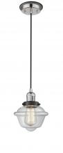 Innovations Lighting 201CBP-PNBK-G532 - Oxford - 1 Light - 7 inch - Polished Nickel - Cord hung - Mini Pendant