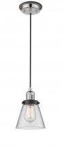 Innovations Lighting 201CBP-PNBK-G62 - Cone - 1 Light - 6 inch - Polished Nickel - Cord hung - Mini Pendant