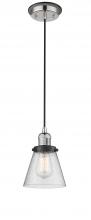 Innovations Lighting 201CBP-PNBK-G64 - Cone - 1 Light - 6 inch - Polished Nickel - Cord hung - Mini Pendant