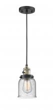 Innovations Lighting 201CSW-BAB-G54 - Bell - 1 Light - 5 inch - Black Antique Brass - Cord hung - Mini Pendant