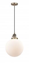 Innovations Lighting 201CSW-BB-G201-10 - Beacon - 1 Light - 10 inch - Brushed Brass - Cord hung - Mini Pendant
