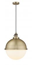  201CSW-BB-HFS-121-BB - Hampden - 1 Light - 13 inch - Brushed Brass - Cord hung - Pendant