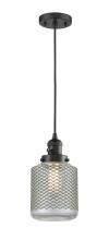 Innovations Lighting 201CSW-BK-G262 - Stanton - 1 Light - 6 inch - Matte Black - Cord hung - Mini Pendant