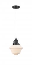 Innovations Lighting 201CSW-BK-G531 - Oxford - 1 Light - 7 inch - Matte Black - Cord hung - Mini Pendant