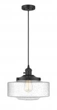  201CSW-BK-G694-12 - Bridgeton - 1 Light - 16 inch - Matte Black - Cord hung - Mini Pendant