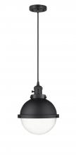  201CSW-BK-HFS-82-BK - Hampden - 1 Light - 9 inch - Matte Black - Cord hung - Mini Pendant