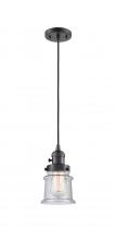 Innovations Lighting 201CSW-OB-G184S - Canton - 1 Light - 5 inch - Oil Rubbed Bronze - Cord hung - Mini Pendant