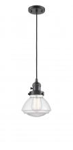Innovations Lighting 201CSW-OB-G322 - Olean - 1 Light - 7 inch - Oil Rubbed Bronze - Cord hung - Mini Pendant