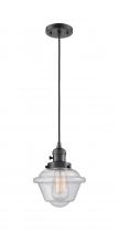 Innovations Lighting 201CSW-OB-G534 - Oxford - 1 Light - 7 inch - Oil Rubbed Bronze - Cord hung - Mini Pendant