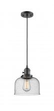 Innovations Lighting 201CSW-OB-G74 - Bell - 1 Light - 8 inch - Oil Rubbed Bronze - Cord hung - Mini Pendant