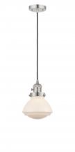 Innovations Lighting 201CSW-PN-G321 - Olean - 1 Light - 7 inch - Polished Nickel - Cord hung - Mini Pendant