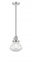 Innovations Lighting 201CSW-PN-G322 - Olean - 1 Light - 7 inch - Polished Nickel - Cord hung - Mini Pendant