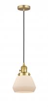 Innovations Lighting 201CSW-SG-G171 - Fulton - 1 Light - 7 inch - Satin Gold - Cord hung - Mini Pendant