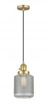 Innovations Lighting 201CSW-SG-G262 - Stanton - 1 Light - 6 inch - Satin Gold - Cord hung - Mini Pendant