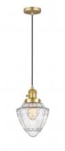 Innovations Lighting 201CSW-SG-G664-7 - Bullet - 1 Light - 7 inch - Satin Gold - Cord hung - Mini Pendant