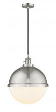  201CSW-SN-HFS-121-SN - Hampden - 1 Light - 13 inch - Brushed Satin Nickel - Cord hung - Pendant