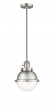  201CSW-SN-HFS-62-SN - Hampden - 1 Light - 7 inch - Brushed Satin Nickel - Cord hung - Mini Pendant