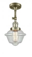 Innovations Lighting 201F-AB-G534 - Oxford - 1 Light - 7 inch - Antique Brass - Semi-Flush Mount