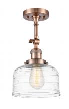 Innovations Lighting 201F-AC-G713 - Bell - 1 Light - 8 inch - Antique Copper - Semi-Flush Mount