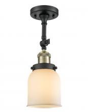 Innovations Lighting 201F-BAB-G51 - Bell - 1 Light - 5 inch - Black Antique Brass - Semi-Flush Mount