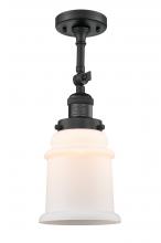 Innovations Lighting 201F-BK-G181 - Canton - 1 Light - 6 inch - Matte Black - Semi-Flush Mount