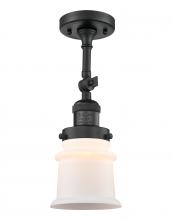 Innovations Lighting 201F-BK-G181S - Canton - 1 Light - 5 inch - Matte Black - Semi-Flush Mount