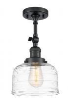 Innovations Lighting 201F-BK-G713 - Bell - 1 Light - 8 inch - Matte Black - Semi-Flush Mount