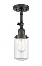 Innovations Lighting 201F-OB-G312 - Dover - 1 Light - 5 inch - Oil Rubbed Bronze - Semi-Flush Mount