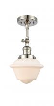 Innovations Lighting 201F-PN-G531 - Oxford - 1 Light - 7 inch - Polished Nickel - Semi-Flush Mount