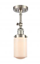 Innovations Lighting 201F-SN-G311 - Dover - 1 Light - 5 inch - Brushed Satin Nickel - Semi-Flush Mount