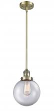 Innovations Lighting 201S-AB-G202-8 - Beacon - 1 Light - 8 inch - Antique Brass - Stem Hung - Mini Pendant
