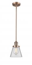 Innovations Lighting 201S-AC-G62 - Cone - 1 Light - 6 inch - Antique Copper - Stem Hung - Mini Pendant