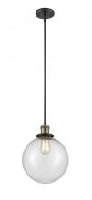 Innovations Lighting 201S-BAB-G204-10 - Beacon - 1 Light - 10 inch - Black Antique Brass - Stem Hung - Mini Pendant