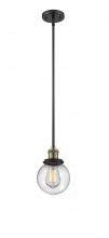 Innovations Lighting 201S-BAB-G204-6 - Beacon - 1 Light - 6 inch - Black Antique Brass - Stem Hung - Mini Pendant