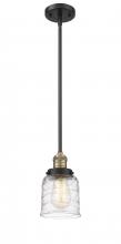 Innovations Lighting 201S-BAB-G513 - Bell - 1 Light - 5 inch - Black Antique Brass - Stem Hung - Mini Pendant