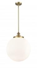 Innovations Lighting 201S-BB-G201-16 - Beacon - 1 Light - 16 inch - Brushed Brass - Stem Hung - Pendant