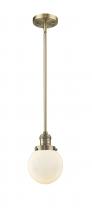 Innovations Lighting 201S-BB-G201-6 - Beacon - 1 Light - 6 inch - Brushed Brass - Stem Hung - Mini Pendant