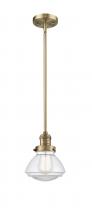 Innovations Lighting 201S-BB-G322 - Olean - 1 Light - 7 inch - Brushed Brass - Stem Hung - Mini Pendant