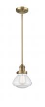 Innovations Lighting 201S-BB-G324 - Olean - 1 Light - 7 inch - Brushed Brass - Stem Hung - Mini Pendant